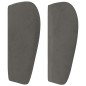 vidaXL Cabecero de terciopelo gris oscuro 83x23x78/88 cm vidaXL Cabecero de terciopelo gris oscuro 83x23x78/88 cm