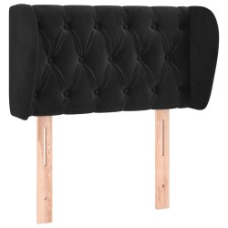 vidaXL Cabecero de terciopelo negro 83x23x78/88 cm