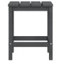 vidaXL Mesa de jardín Adirondack HDPE antracita 38x38x46 cm