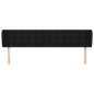 vidaXL Cabecero de tela negro 203x23x78/88 cm vidaXL Cabecero de tela negro 203x23x78/88 cm
