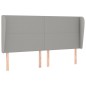 vidaXL Cabecero con orejas de tela gris claro 163x23x118/128 cm vidaXL Cabecero con orejas de tela gris claro 163x23x118/128 cm