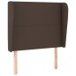vidaXL Cabecero con orejas de cuero sintético marrón 83x23x118/128 cm vidaXL Cabecero con orejas de cuero sintético marrón 83x23x118/128 cm