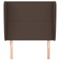 vidaXL Cabecero con orejas de cuero sintético marrón 83x23x118/128 cm vidaXL Cabecero con orejas de cuero sintético marrón 83x23x118/128 cm