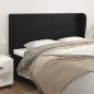 vidaXL Cabecero con orejas cuero sintético negro 163x23x118/128cm vidaXL Cabecero con orejas cuero sintético negro 163x23x118/128cm