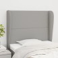 vidaXL Cabecero con orejas de tela gris claro 93x23x118/128 cm vidaXL Cabecero con orejas de tela gris claro 93x23x118/128 cm