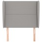 vidaXL Cabecero con orejas de tela gris claro 93x23x118/128 cm vidaXL Cabecero con orejas de tela gris claro 93x23x118/128 cm
