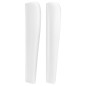 vidaXL Cabecero con orejas cuero sintético blanco 203x23x118/128 cm vidaXL Cabecero con orejas cuero sintético blanco 203x23x118/128 cm