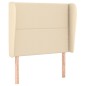 vidaXL Cabecero con orejas de tela color crema 93x23x118/128 cm vidaXL Cabecero con orejas de tela color crema 93x23x118/128 cm