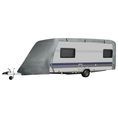 vidaXL Funda para caravana gris M