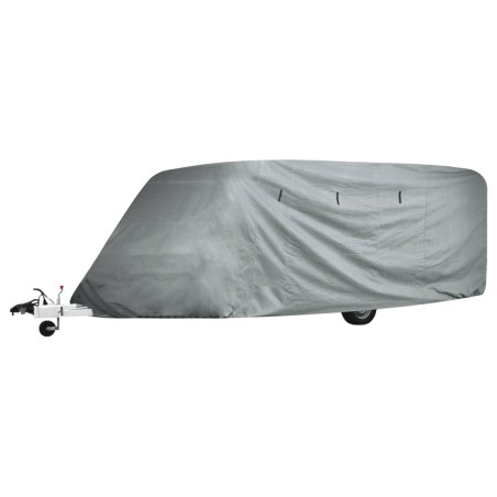 vidaXL Funda para caravana gris M