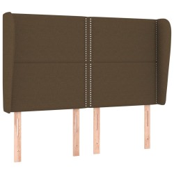 vidaXL Cabecero con orejas de tela gris claro 147x23x118/128 cm