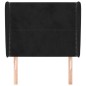 vidaXL Cabecero con orejas de terciopelo negro 103x23x118/128 cm vidaXL Cabecero con orejas de terciopelo negro 103x23x118/128 cm
