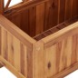 vidaXL Arriate de jardín con enrejado madera de acacia vidaXL Arriate de jardín con enrejado madera de acacia