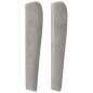 vidaXL Cabecero con orejas de terciopelo gris claro 183x23x118/128 cm