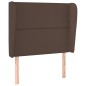 vidaXL Cabecero con orejas de cuero sintético marrón 93x23x118/128 cm vidaXL Cabecero con orejas de cuero sintético marrón 93x23x118/128 cm