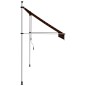 vidaXL Toldo manual retráctil naranja y marrón 250 cm vidaXL Toldo manual retráctil naranja y marrón 250 cm