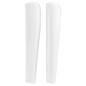 vidaXL Cabecero con orejas de cuero sintético blanco 93x23x118/128 cm vidaXL Cabecero con orejas de cuero sintético blanco 93x23x118/128 cm