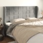 vidaXL Cabecero con orejas de terciopelo gris claro 183x23x118/128 cm vidaXL Cabecero con orejas de terciopelo gris claro 183x23x118/128 cm