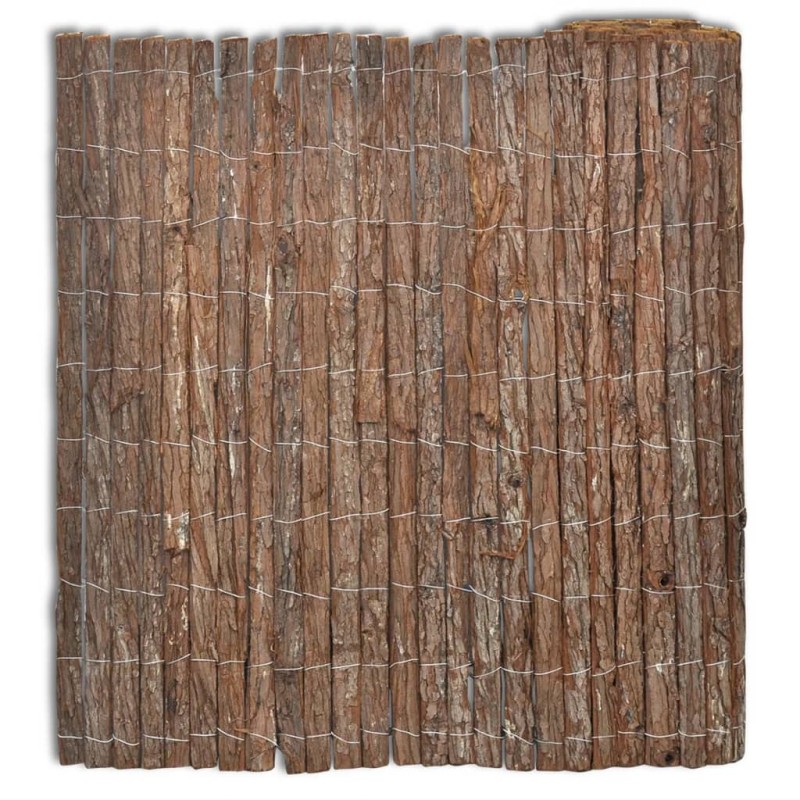 vidaXL Valla cañizo de corteza 400x100 cm vidaXL Valla cañizo de corteza 400x100 cm