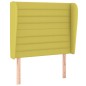 vidaXL Cabecero con orejas de tela verde 83x23x118/128 cm
