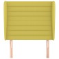 vidaXL Cabecero con orejas de tela verde 83x23x118/128 cm