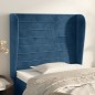 vidaXL Cabecero con orejas de terciopelo azul oscuro 83x23x118/128 cm vidaXL Cabecero con orejas de terciopelo azul oscuro 83x23x118/128 cm