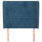 vidaXL Cabecero con orejas de terciopelo azul oscuro 83x23x118/128 cm vidaXL Cabecero con orejas de terciopelo azul oscuro 83x23x118/128 cm