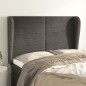 vidaXL Cabecero con orejas de terciopelo gris oscuro 147x23x118/128 cm vidaXL Cabecero con orejas de terciopelo gris oscuro 147x23x118/128 cm