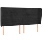 vidaXL Cabecero con orejas de terciopelo negro 203x23x118/128 cm vidaXL Cabecero con orejas de terciopelo negro 203x23x118/128 cm