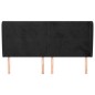 vidaXL Cabecero con orejas de terciopelo negro 203x23x118/128 cm vidaXL Cabecero con orejas de terciopelo negro 203x23x118/128 cm