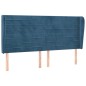 vidaXL Cabecero con orejas de terciopelo azul oscuro 203x23x118/128 cm vidaXL Cabecero con orejas de terciopelo azul oscuro 203x23x118/128 cm