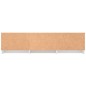 vidaXL Mueble TV madera contrachapada blanco brillante 140x40x35,5cm