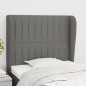vidaXL Cabecero con orejas de tela gris oscuro 103x23x118/128 cm vidaXL Cabecero con orejas de tela gris oscuro 103x23x118/128 cm