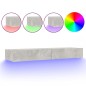 vidaXL Mueble para TV con luces LED gris hormigón 120x35x15,5 cm vidaXL Mueble para TV con luces LED gris hormigón 120x35x15,5 cm