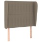 vidaXL Cabecero con orejas de tela gris taupe 83x23x118/128 cm vidaXL Cabecero con orejas de tela gris taupe 83x23x118/128 cm