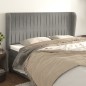 vidaXL Cabecero con orejas de terciopelo gris claro 163x23x118/128 cm vidaXL Cabecero con orejas de terciopelo gris claro 163x23x118/128 cm