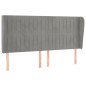 vidaXL Cabecero con orejas de terciopelo gris claro 163x23x118/128 cm vidaXL Cabecero con orejas de terciopelo gris claro 163x23x118/128 cm