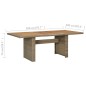 vidaXL Mesa de comedor de jardín ratán sintético marrón 200x100x74 cm vidaXL Mesa de comedor de jardín ratán sintético marrón 200x100x74 cm