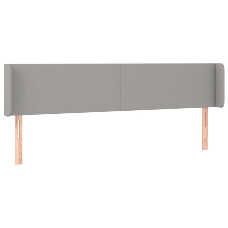 vidaXL Cabecero de tela gris claro 163x16x78/88 cm vidaXL Cabecero de tela gris claro 163x16x78/88 cm