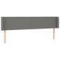 vidaXL Cabecero de tela gris oscuro 203x16x78/88 cm vidaXL Cabecero de tela gris oscuro 203x16x78/88 cm