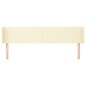 vidaXL Cabecero de cuero sintético color crema 203x16x78/88 cm vidaXL Cabecero de cuero sintético color crema 203x16x78/88 cm