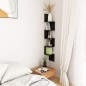 vidaXL Estante de esquina de pared contrachapado negro 20x20x127,5 cm vidaXL Estante de esquina de pared contrachapado negro 20x20x127,5 cm