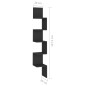 vidaXL Estante de esquina de pared contrachapado negro 20x20x127,5 cm vidaXL Estante de esquina de pared contrachapado negro 20x20x127,5 cm