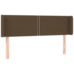 vidaXL Cabecero de tela gris oscuro 147x16x78/88 cm