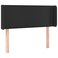 vidaXL Cabecero de cuero sintético negro 93x16x78/88 cm