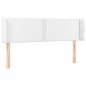 vidaXL Cabecero de cuero sintético blanco 147x16x78/88 cm vidaXL Cabecero de cuero sintético blanco 147x16x78/88 cm