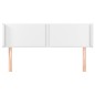 vidaXL Cabecero de cuero sintético blanco 147x16x78/88 cm vidaXL Cabecero de cuero sintético blanco 147x16x78/88 cm