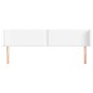 vidaXL Cabecero de cuero sintético blanco 183x16x78/88 cm