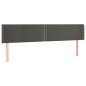 vidaXL Cabecero de terciopelo gris oscuro 163x16x78/88 cm vidaXL Cabecero de terciopelo gris oscuro 163x16x78/88 cm