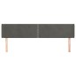 vidaXL Cabecero de terciopelo gris oscuro 163x16x78/88 cm vidaXL Cabecero de terciopelo gris oscuro 163x16x78/88 cm